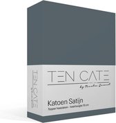 Ten Cate 100% coton satin Topper Hoeslaken - 140x200 - Dark Blauw