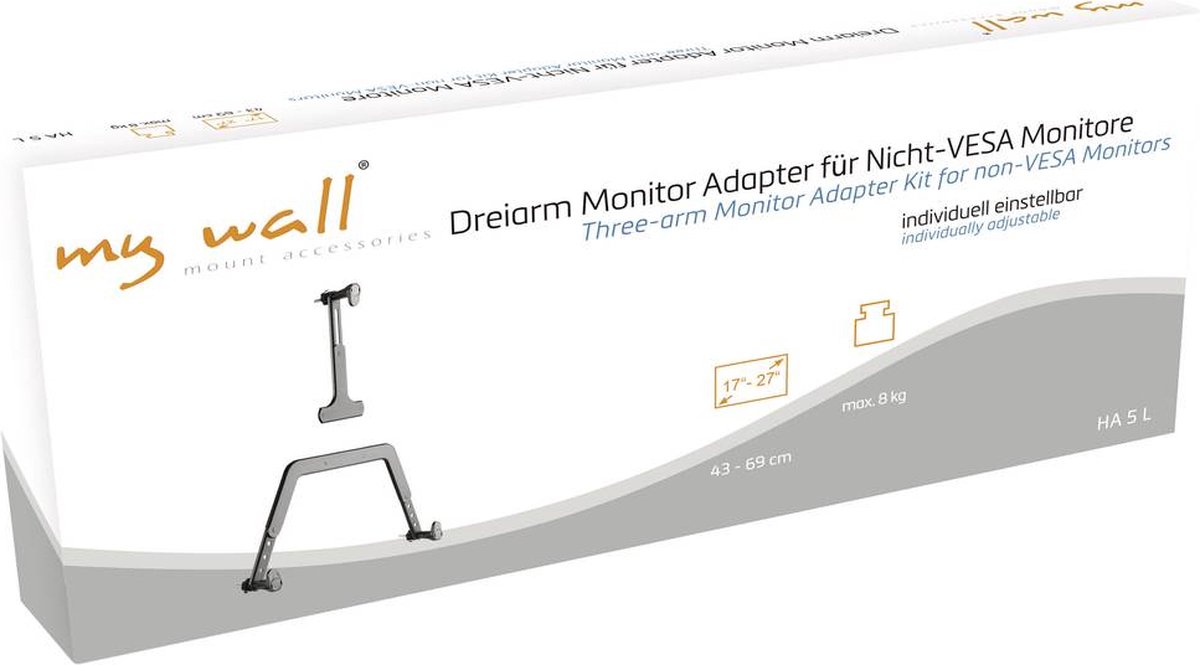 Elfen Accessoires voor notebookbevestiging VESA 75/100