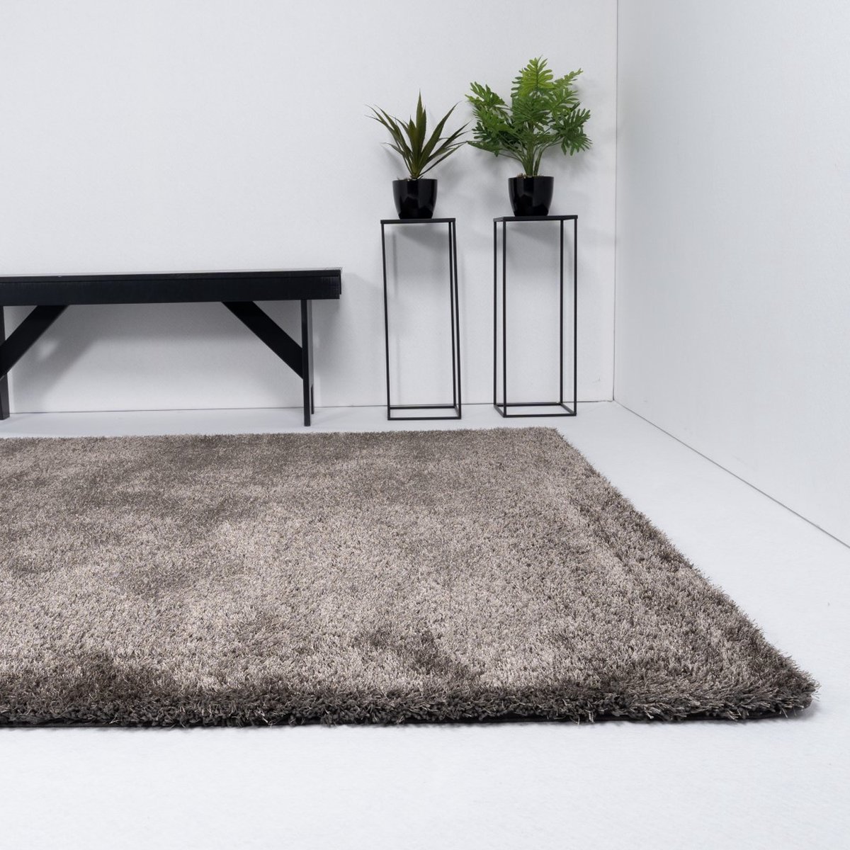 Vloerkleed Xilento Elegance Graphite | 200 x 300 cm