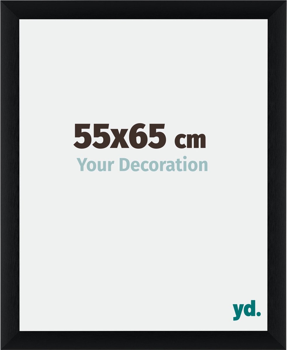yd. Your Decoration - Fotolijst 55x65 cm - Aluminium - Zwart Geborsteld - Tucson