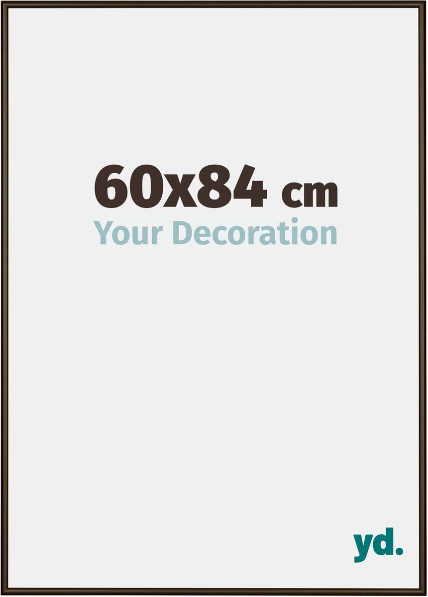 yd. Your Decoration - Fotolijst 60x84 cm - Aluminium - Walnoot Structuur - New York