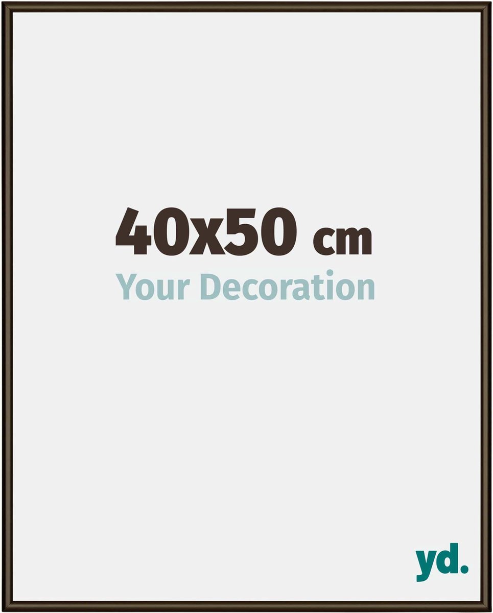 yd. Your Decoration - Fotolijst 40x50 cm - Aluminium - Walnoot Structuur - New York