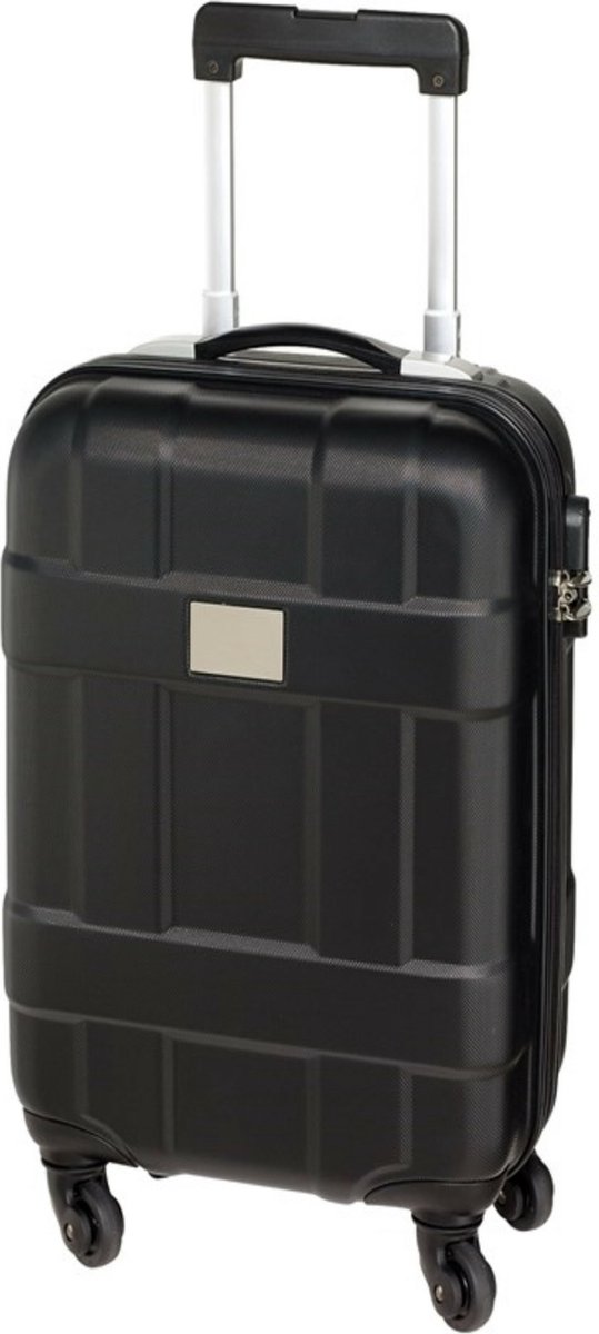 Concorde Handbagage/cabine reis trolley koffer - met zwenkwielen - 55 x 35 x 20 cm - zwart