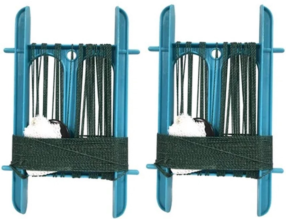 Gebro Lijn Krabhengel / vishengel voor krabbetjes - 2x - blauw - 13 m