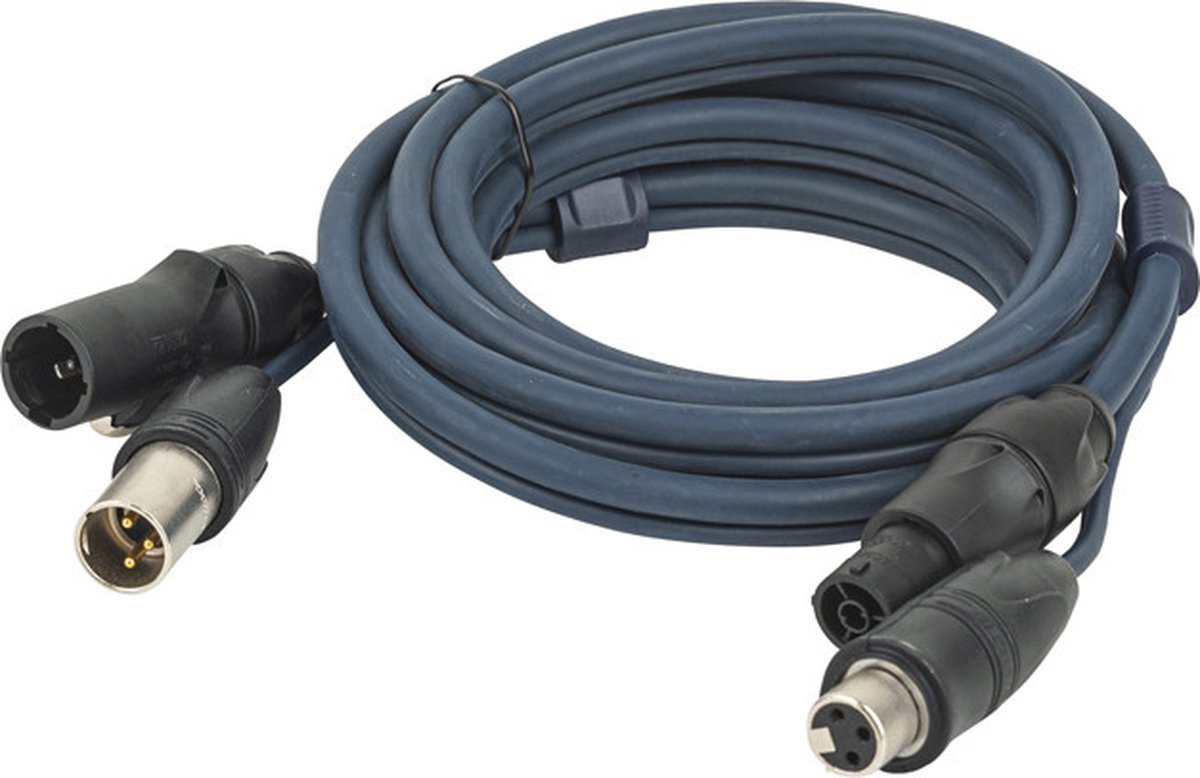 DAP FP-15 hybride kabel PowerCON True1 - 3p XLR 3 meter outdoor