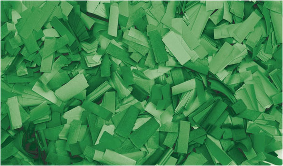 Showtec Showtec Rechthoekige donkergroene confetti (vuurbestendig), 1 kg Home entertainment - Accessoires