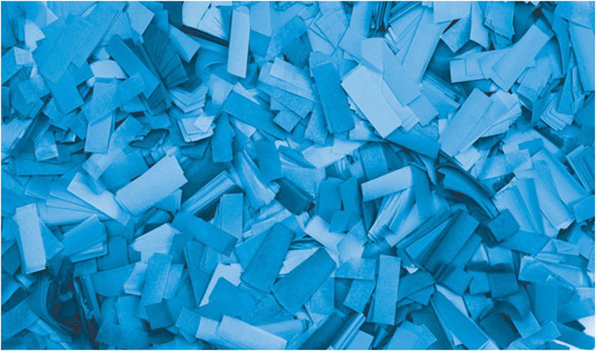 Showtec Showtec Rechthoekige lichtblauwe confetti (vuurbestendig), 1 kg Home entertainment - Accessoires