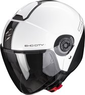 Scorpion Exo-City Ii Carbo White-Black XL - Maat XL - Helm