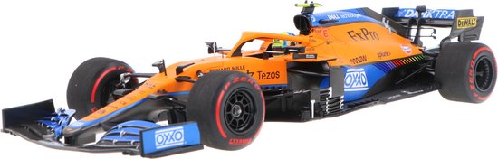 McLaren F1 Team MCL35M #4 Pole Position Russian GP 2021 - 1:18 - Minichamps van Merkloos — afbeelding 3