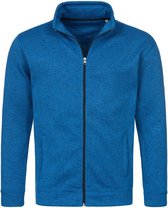 Fleece vest premium blauw voor heren - Outdoorkleding wandelen/camping - Vesten/jacks herenkleding S (36/48)