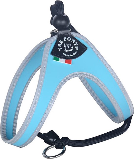 Tre Ponti Liberta Reflective Blauw - Maat 2,5 - Tuigje voor honden en katten - Borstomtrek 37 - 47 cm