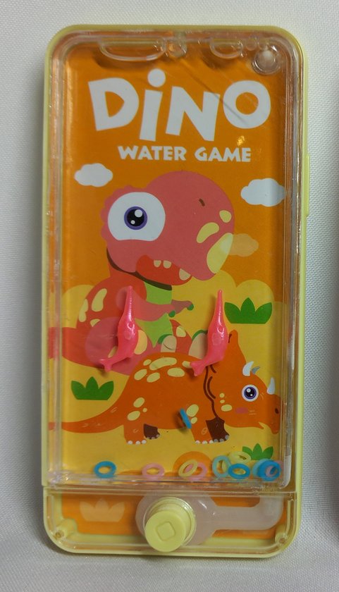 Afbeelding van het spel Dino Water Game - Oranje - Waterspel Ringen - Dinosaurus - Watergame - Ring Waterspel - Speelgoed Dinosaurus - Behendigheidsspelletjes