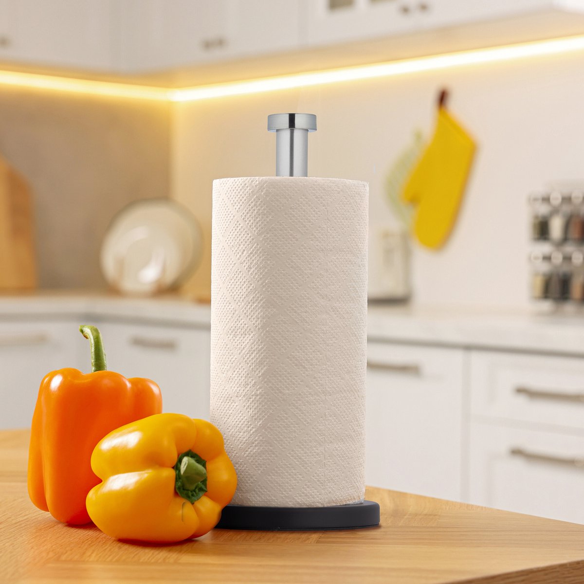 Zilver RVS Relaxdays keukenrolhouders
