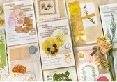 Jeu de cartes Flora Script - 30 pièces - Cartes de journalisation - Cartes de Fleurs - Papier passe-temps