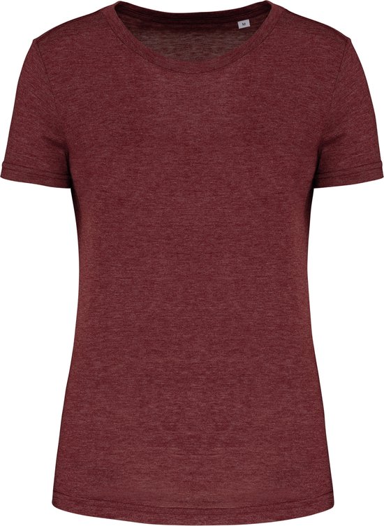 Damessport-T-shirt triblend met ronde hals 'Proact' Wine Heather - M