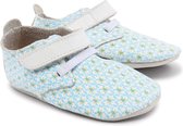 Bobux babyslofjes white floral white trim trainer