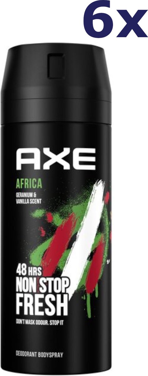 6x Axe Deospray - Africa 150 ml