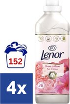 Assouplissant Lenor Pivoine & Hibiscus - 4 x 847 ml (152 lavages)