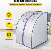 Vevor® Mobile Sauna - Cabine de sauna portable - Sauna pliable - Cabine de vapeur - Tente de Sauna - Accessoires de vêtements pour bébé de Sauna