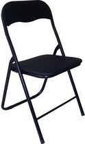 Sedero Klapstoel - Zwart - Metaal - Zithoogte 40 cm