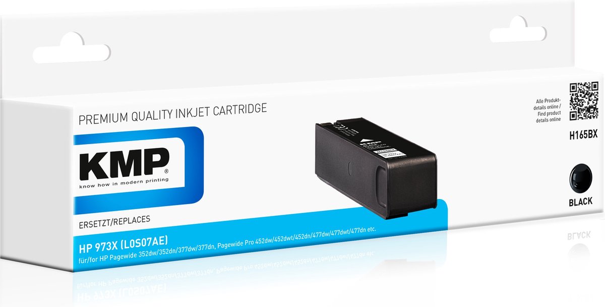 KMP Inkt vervangt HP 973X Compatibel Zwart H165BX 1752,4001