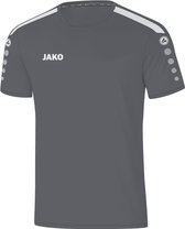 JAKO Shirt Power Korte Mouw Kind Grijs Maat 116