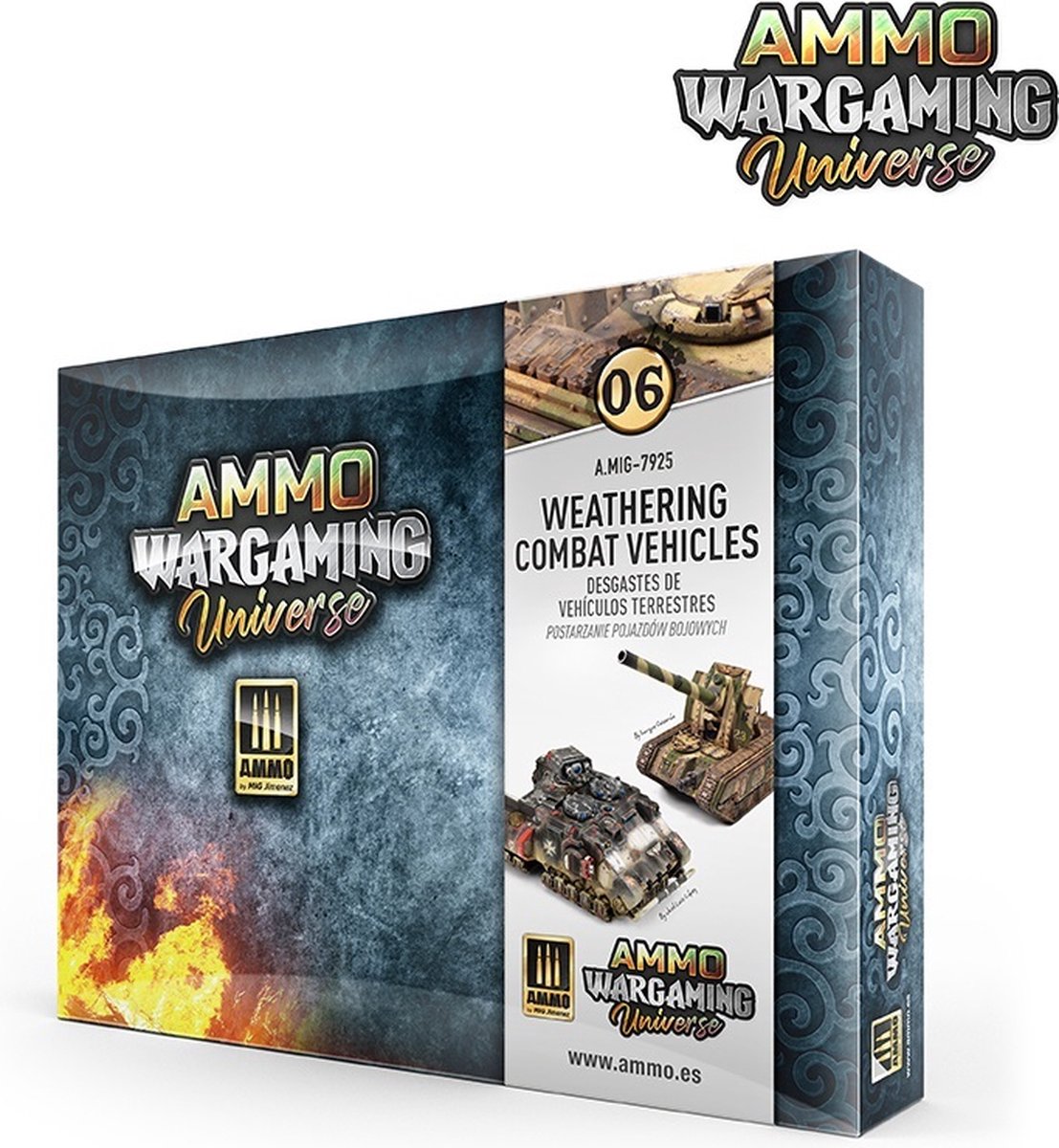 AMMO MIG 7925 Wargaming Universe 06 - Weathering Combat Vehicles Effecten set