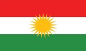Koerdische Vlag - vlag van Koerdistan - Flag of Kurdistan 150x90 cm