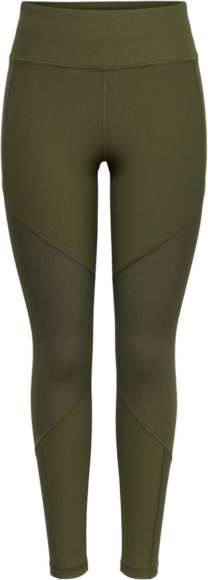 ONLY PLAY - Sportlegging - Ribbed - Dames - Groen - Maat XS -