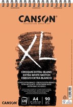 Canson schetsblok XL Extra White formaat 21 x 297 cm (A4)