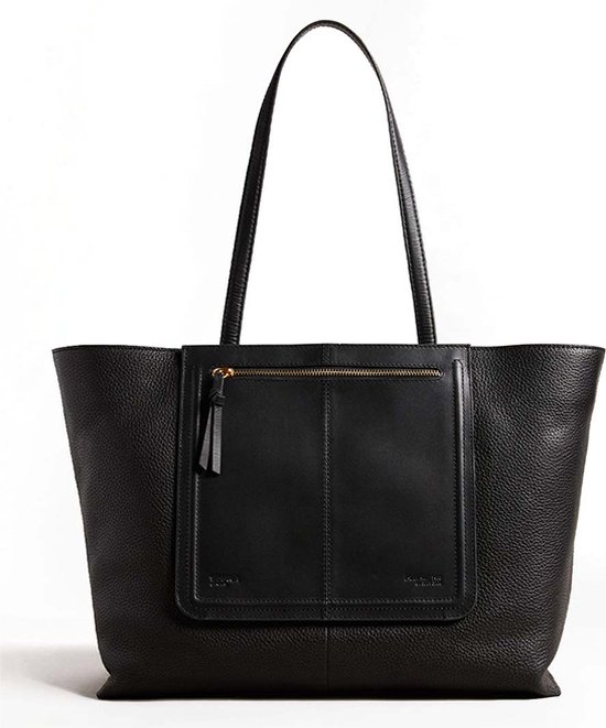 Ted Baker Nish Soft Grainy Leather Tote Bag Black