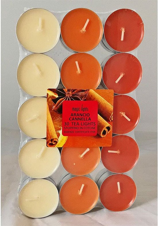 Bougies parfumées Magic Lights Oranje Cinnamon Wax