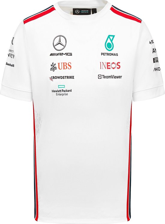 Mercedes-Amg Petronas Team Mens Driver Tee white M - Lewis Hamilton - George Russel - Formule 1 - t-shirt
