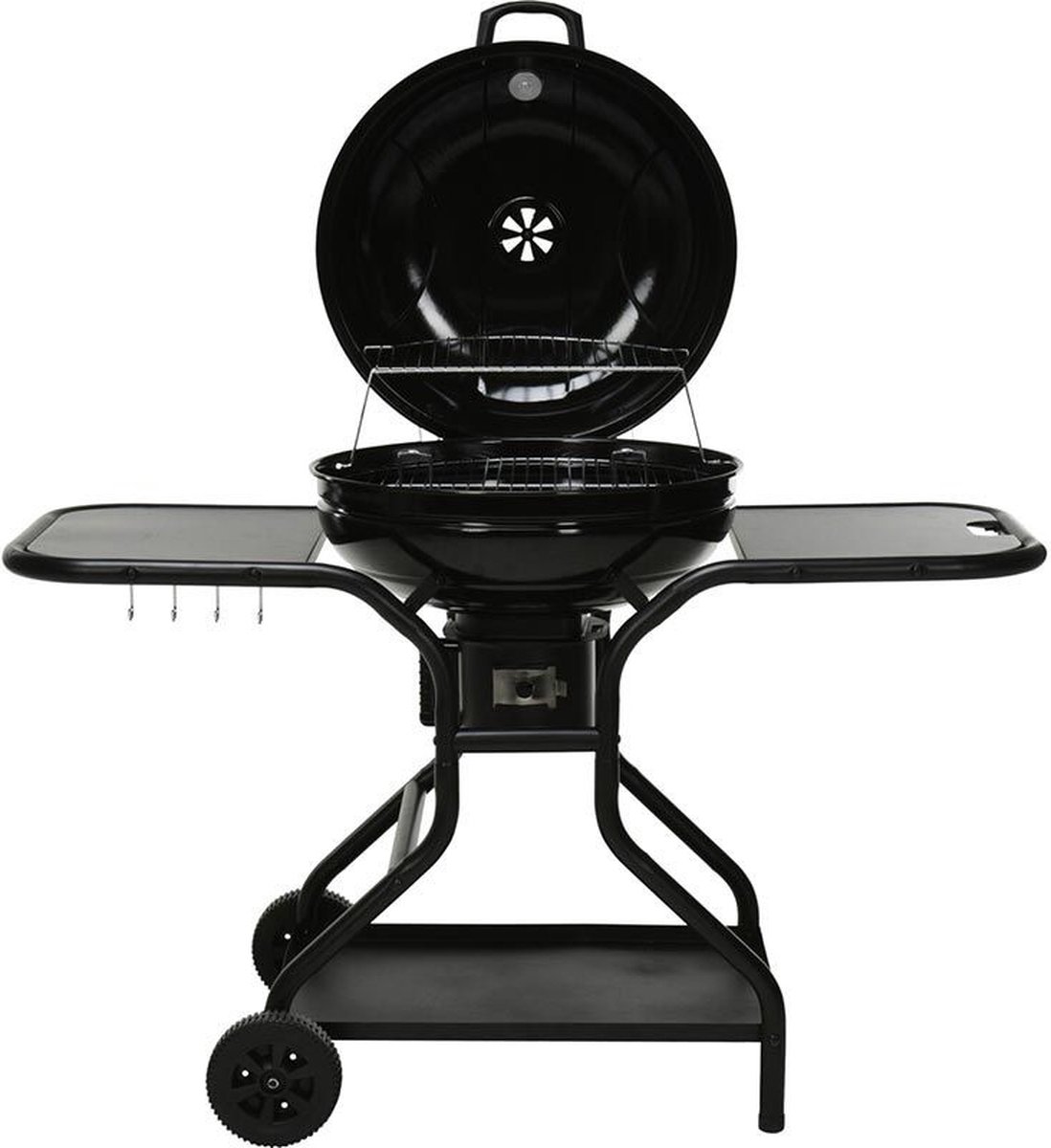Verrijdbare BBQ met Zijtafels - XL - 130x65x101cm - Houtskoolbarbecue