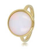 My Bendel - Goudkleurige ring met White Quartz edelsteen - Goudkleurige ring met White Quartz edelsteen - Met luxe cadeauverpakking