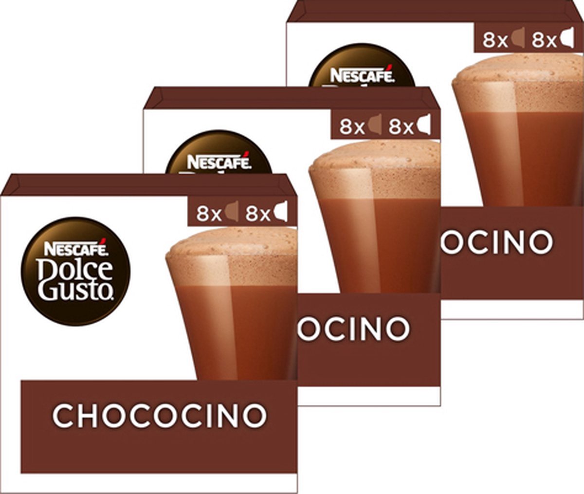 Nescafé Dolce Gusto Chococino, boîte de 16 capsules - Café en dosette, en  capsule