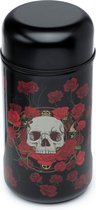 Skull & Roses - Thermos en Acier Inoxydable Durable Déjeuner Chaud & Froid Pot à Déjeuner 500 ml