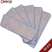 Cenocco CC-MOPM6: Set de 6 tampons lavables en microfibre remplaçables