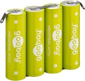 Goobay 55580, Oplaadbare batterij, AA, Nikkel-Metaalhydride (NiMH), 4,8 V, 4 stuk(s), 2100 mAh