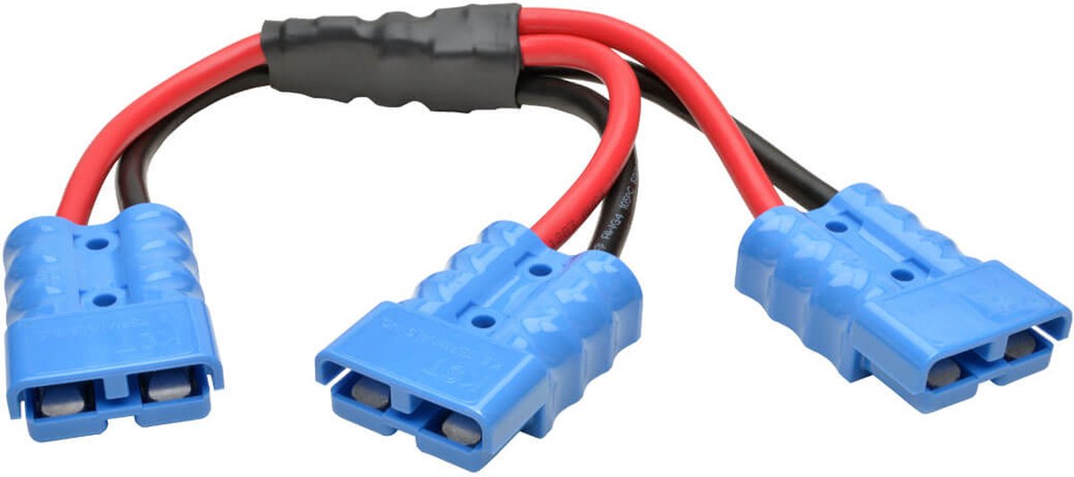Tripp Lite 48VDCSPLITTER electriciteitssnoer Zwart/Rood 0,3 m 2-pins aansluitingsblok