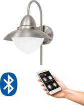 EGLO Sidney Smart wall light Roestvrijstaal, Wit Bluetooth 9 W