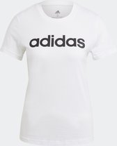 adidas Sportswear LOUNGEWEAR Essentials Slim Logo T-shirt - Dames - Wit- M kort