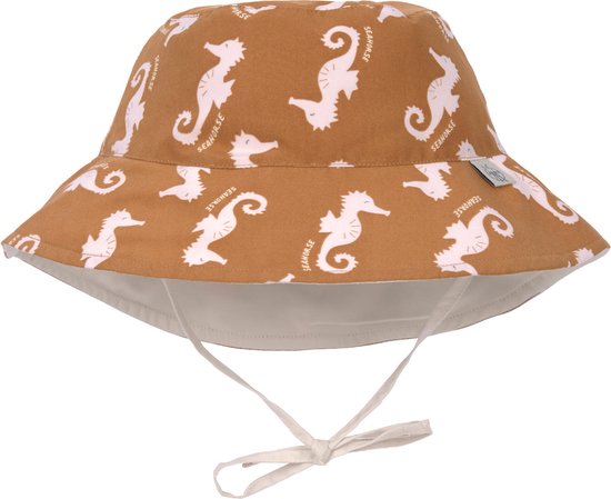 Lässig Hat Chapeau de soleil avec protection UV Splash & Fun Seahorse caramel, 03-06 mois. Taille 43/45