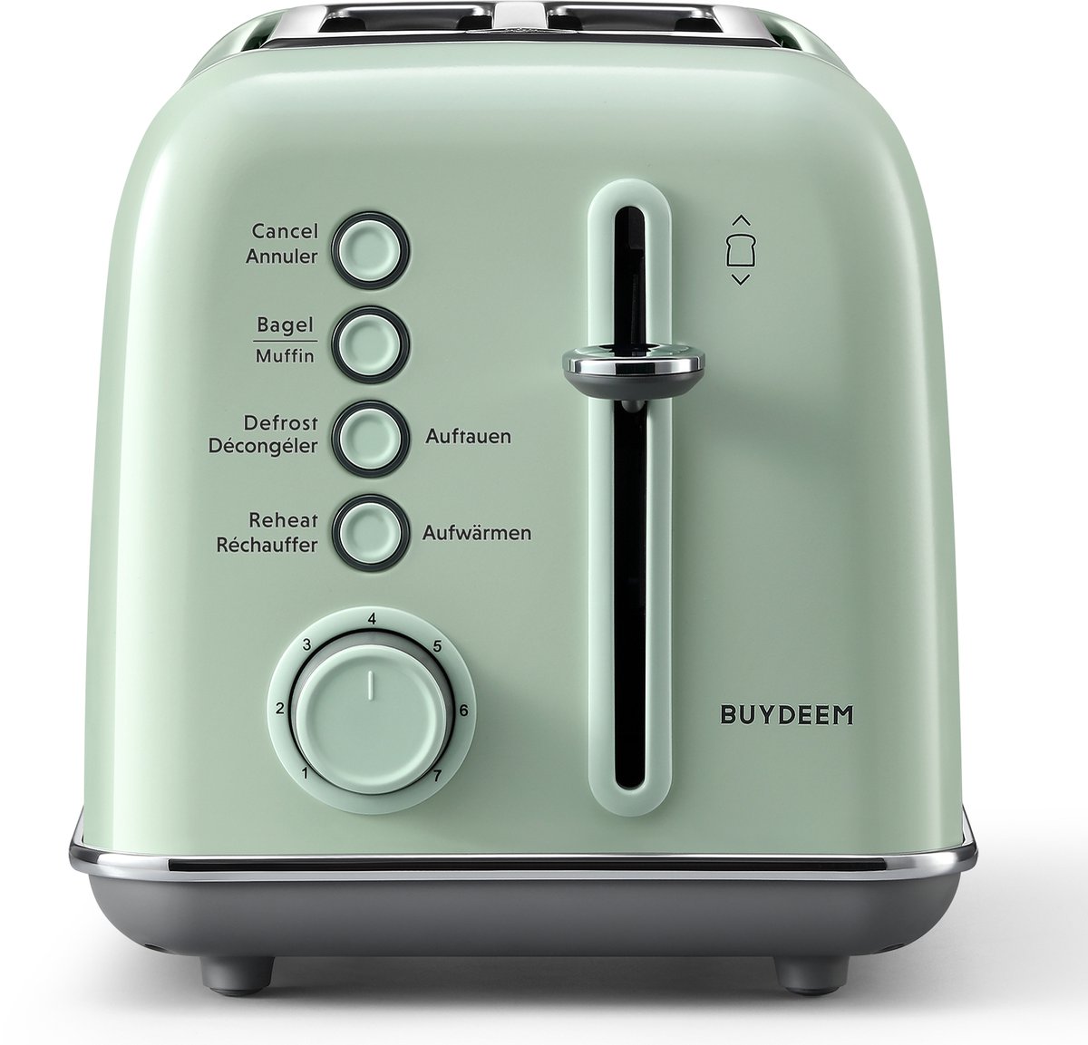 BUYDEEM DT620E - Tosti-apparaat - Retro Stijl - 2 Plakjes - Cozy Greenish