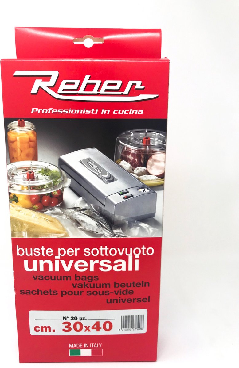 Reber 6732 N vacuum sealer accessoire Zak voor vacuümverpakker