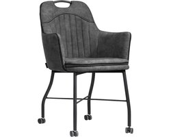 MX Sofa - Stoel Floria met wielen - Antraciet