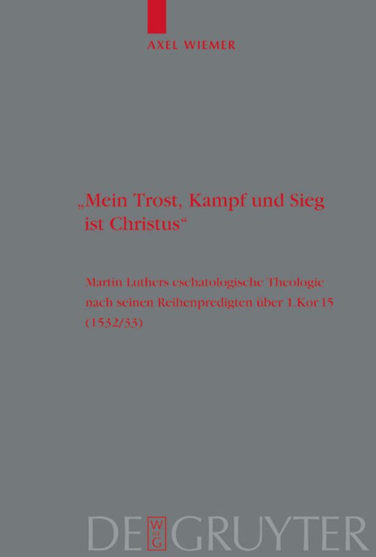 Mein Trost, Kampf und Sieg ist Christus
