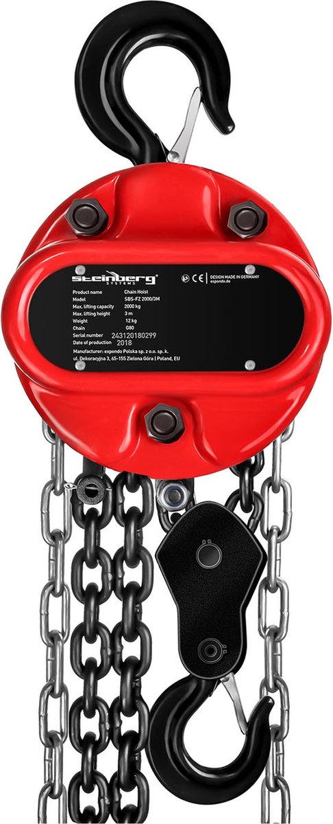 Kettingtakel - 2.000 kg - 3 m - Steinberg Systems