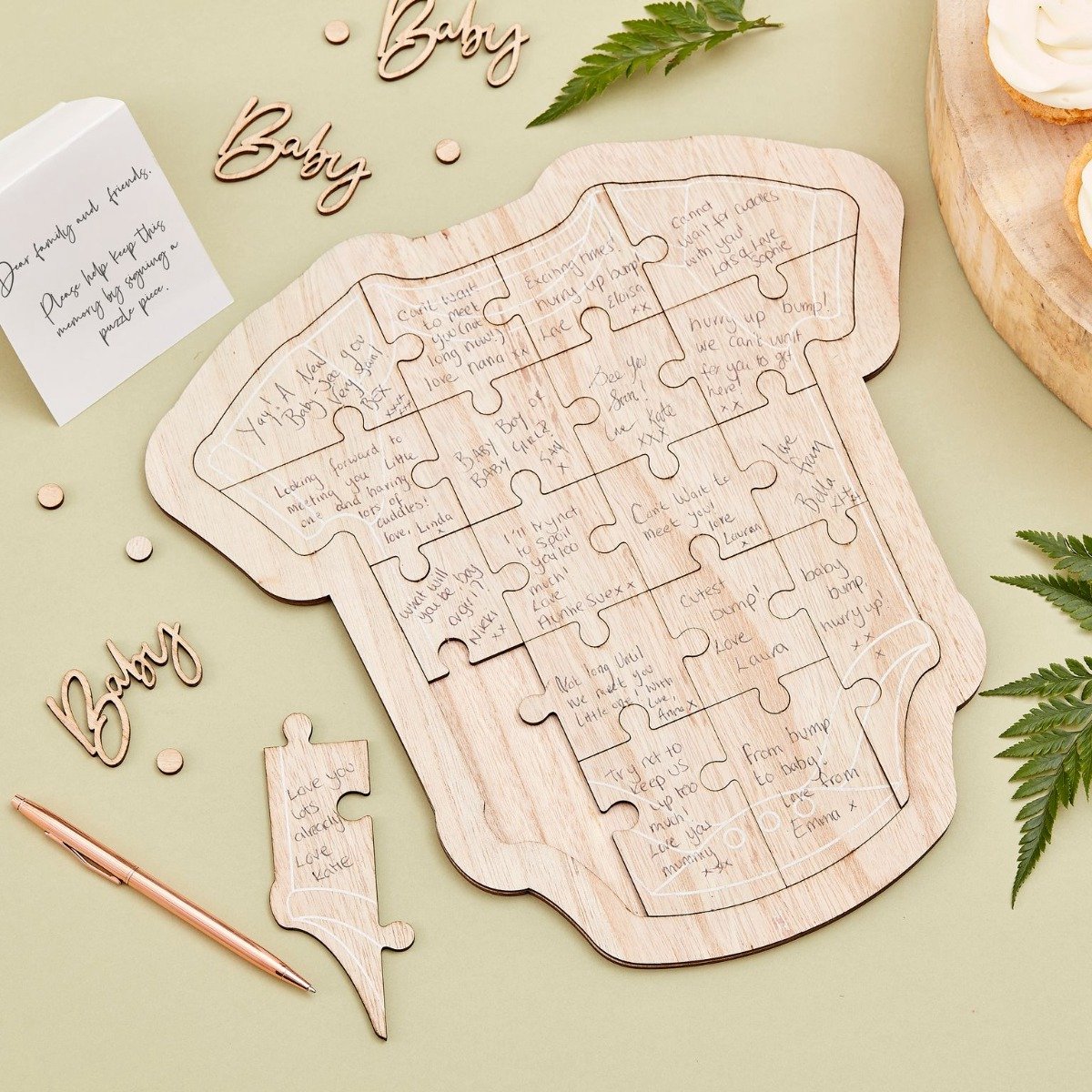 Houten frame gastenboek Babygrow