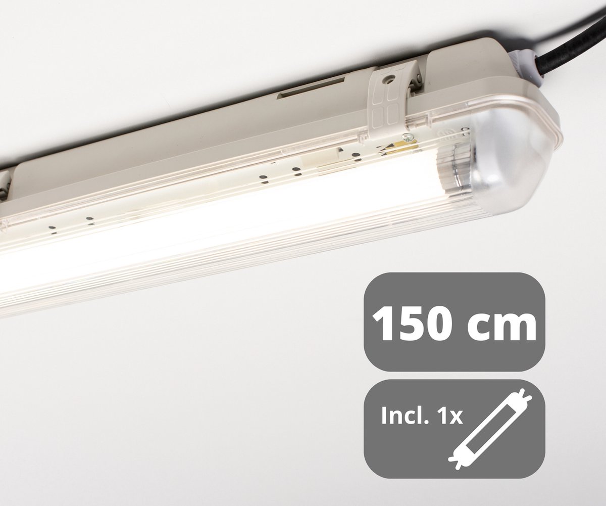LED's Light EasyFix LED TL Verlichting set 150 cm - Compleet armatuur met LED buis - 4000K - IP65 wit
